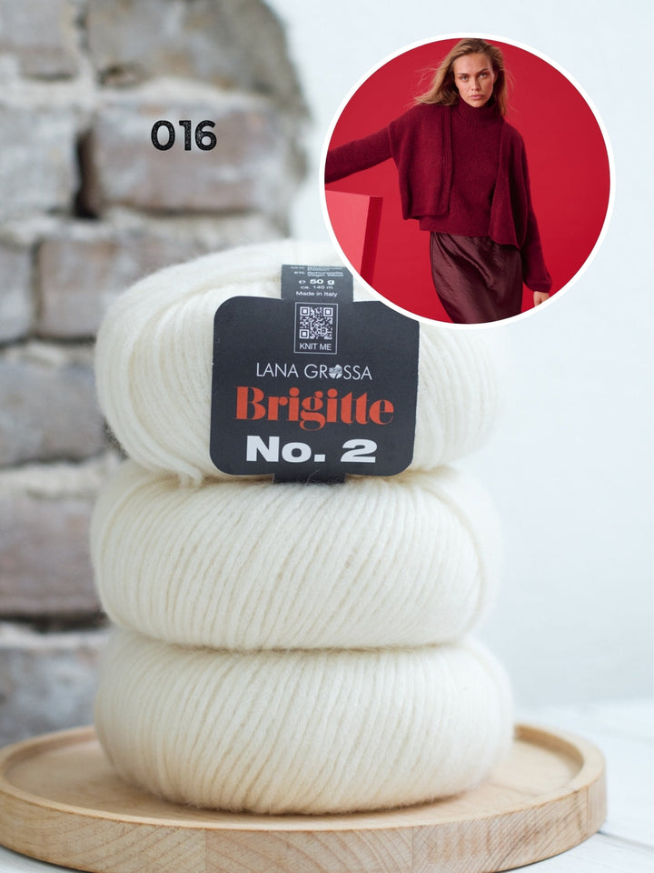 Strickpaket Brigitte No. 2 offene Strickjacke