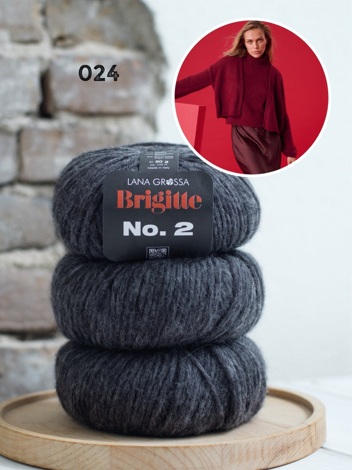 Strickpaket Brigitte No. 2 offene Strickjacke