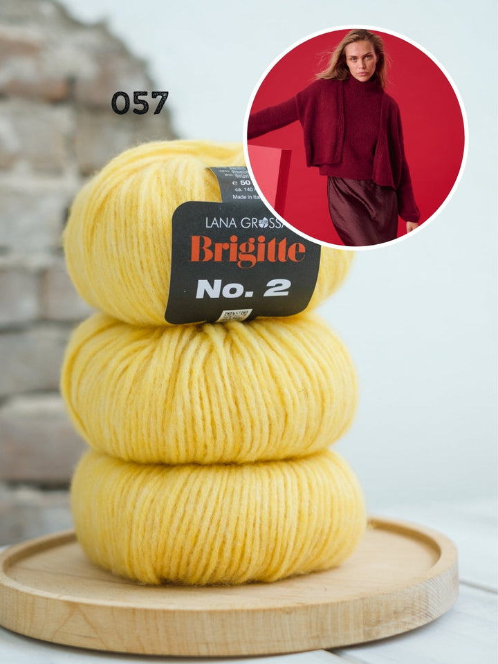 Strickpaket Brigitte No. 2 offene Strickjacke