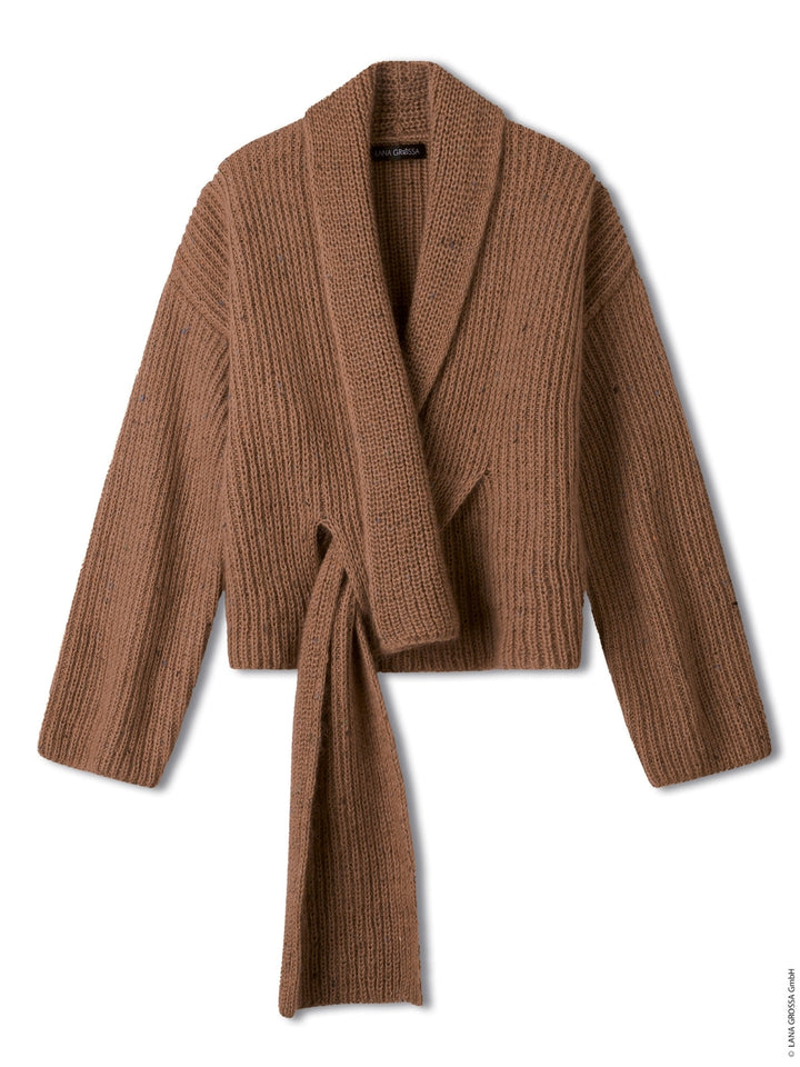 Strickpaket Ecopuno &amp; Natural Superkid Tweed Strickjacke