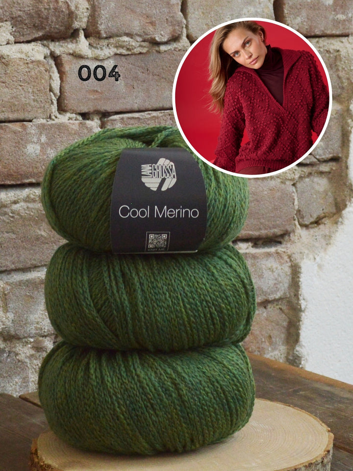 Strickpaket Cool Merino Pullover mit Halsöffnung