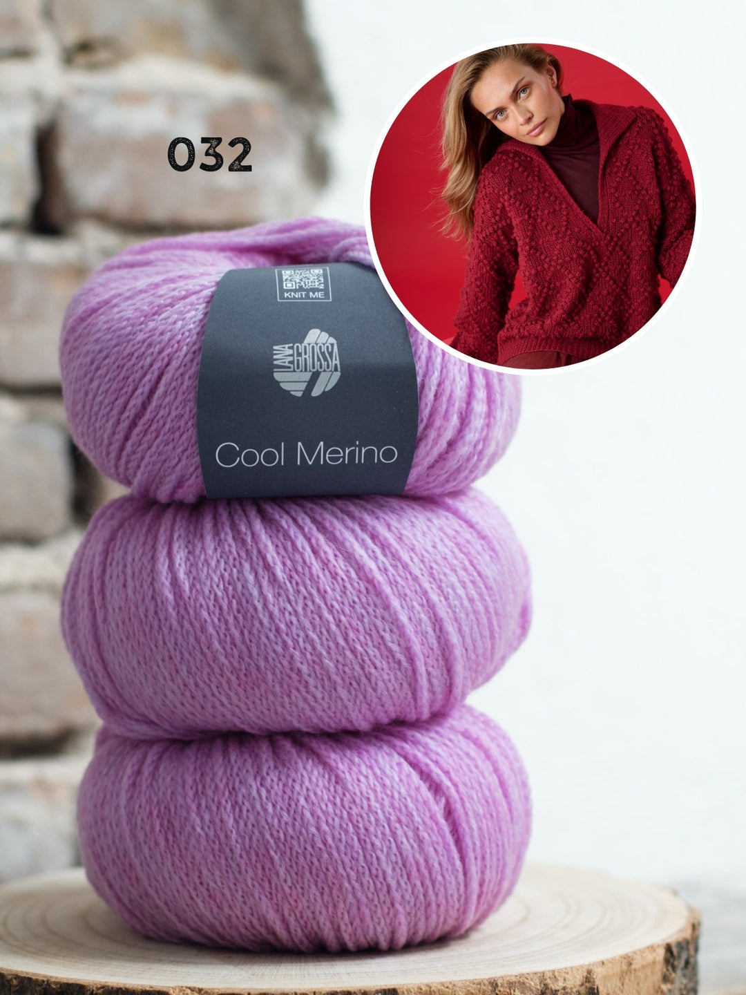 Strickpaket Cool Merino Pullover mit Halsöffnung