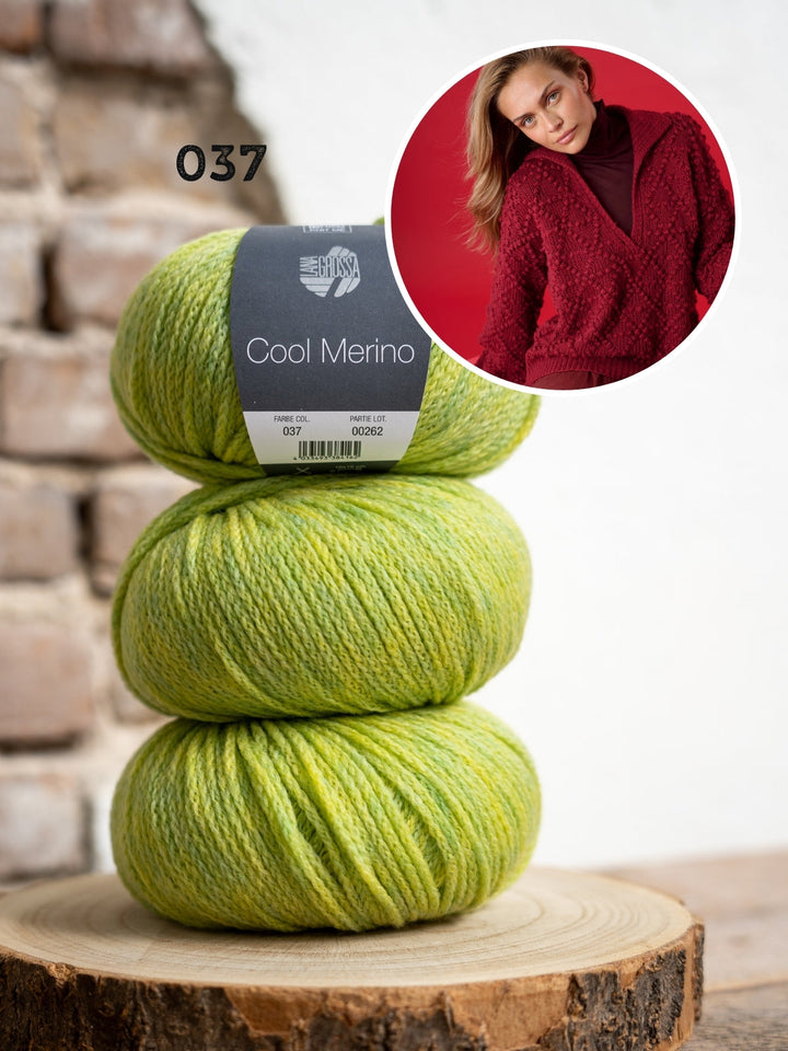 Strickpaket Cool Merino Pullover mit Halsöffnung