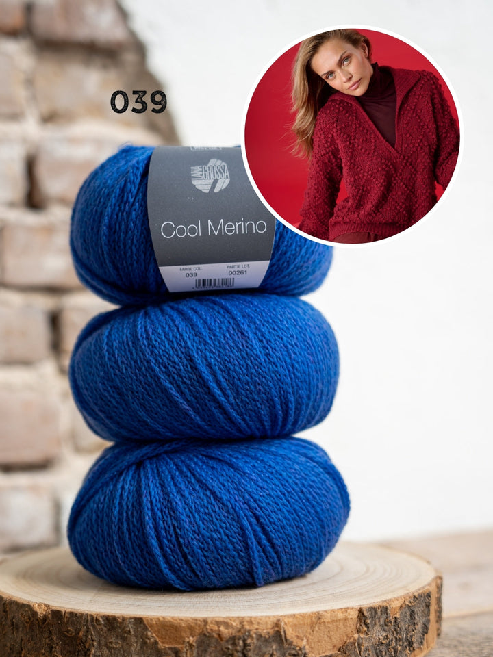 Strickpaket Cool Merino Pullover mit Halsöffnung