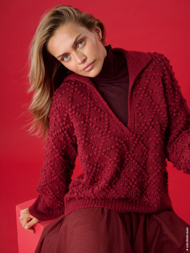 Strickpaket Cool Merino Pullover mit Halsöffnung