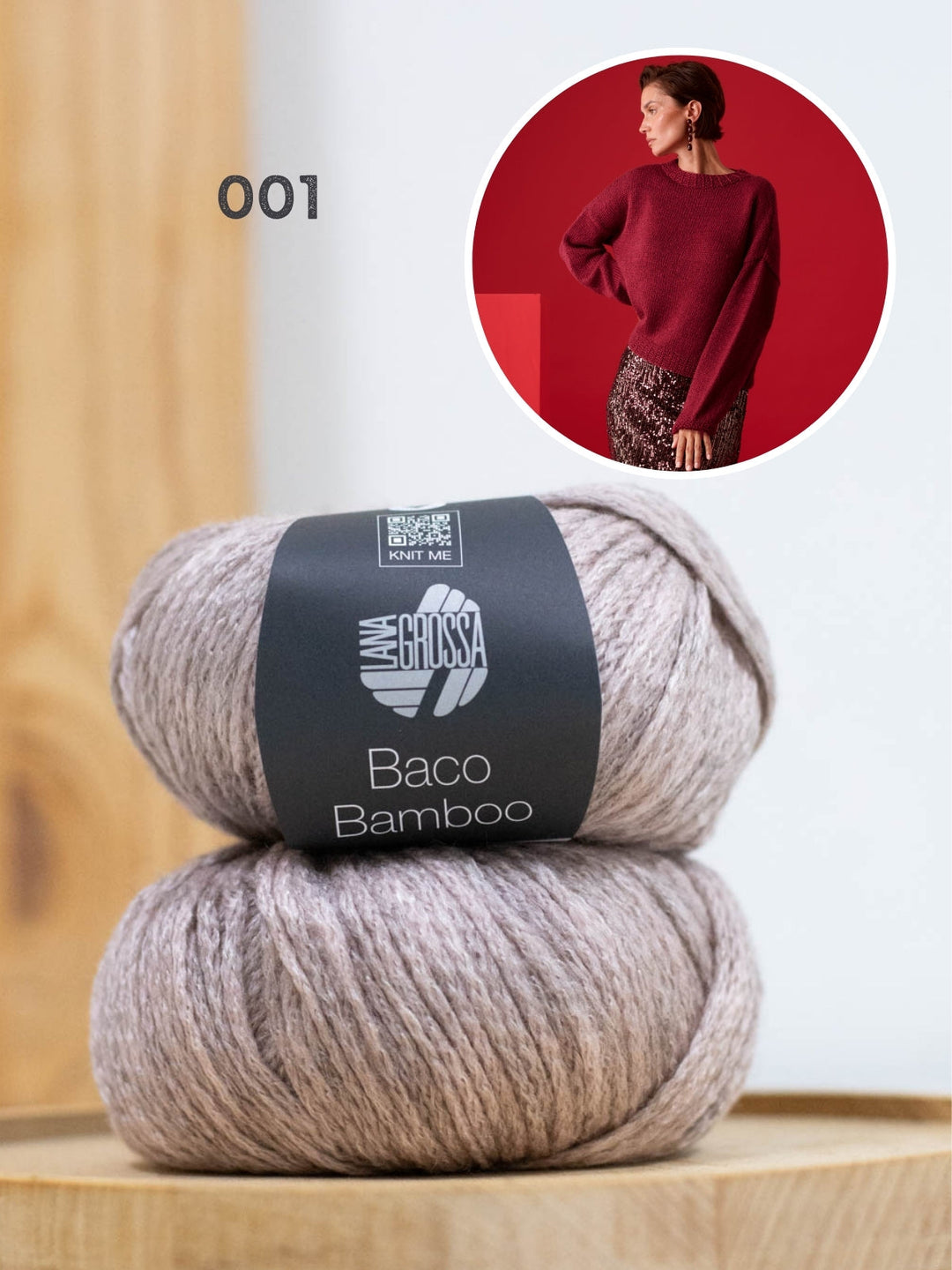 Strickpaket Baco Bamboo Rundhalspullover