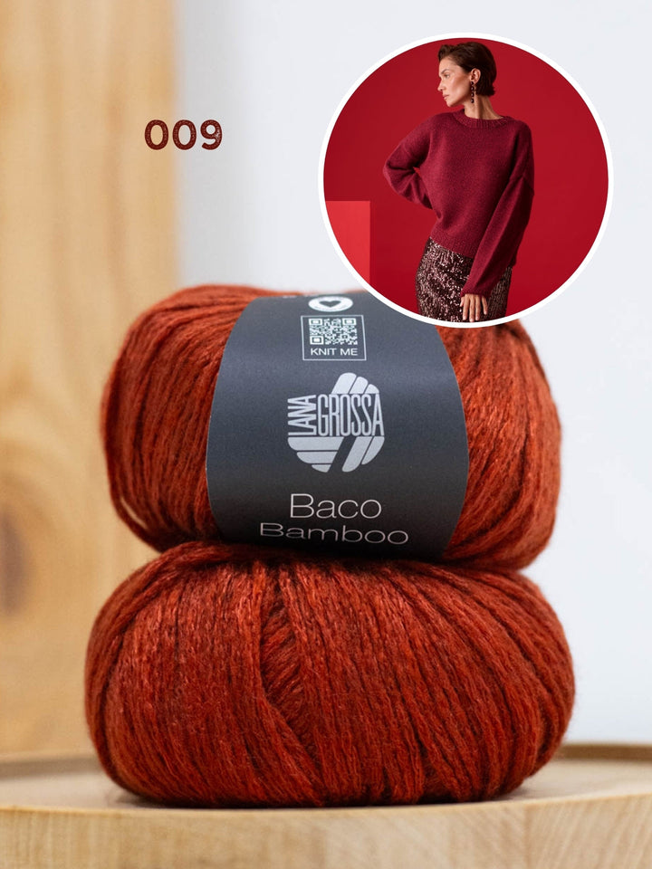 Strickpaket Baco Bamboo Rundhalspullover