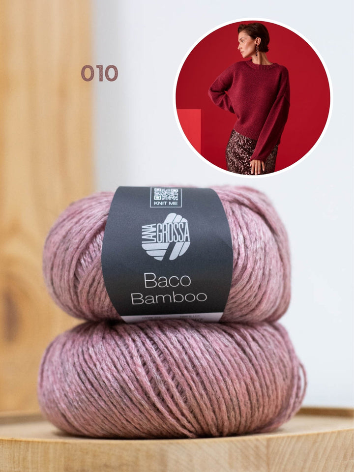 Strickpaket Baco Bamboo Rundhalspullover