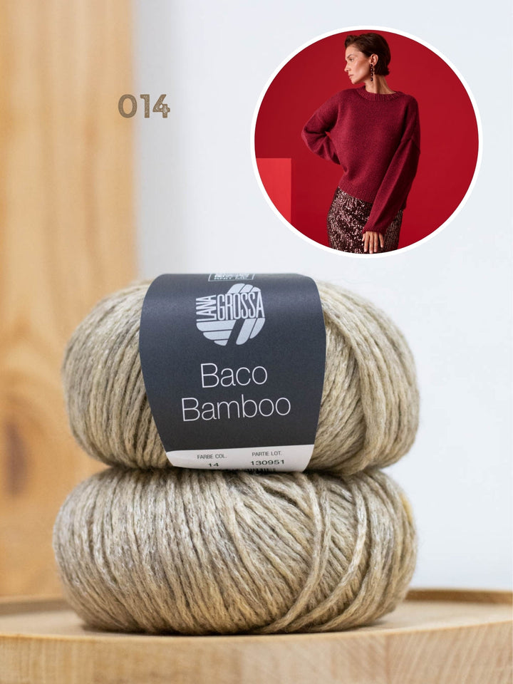 Strickpaket Baco Bamboo Rundhalspullover
