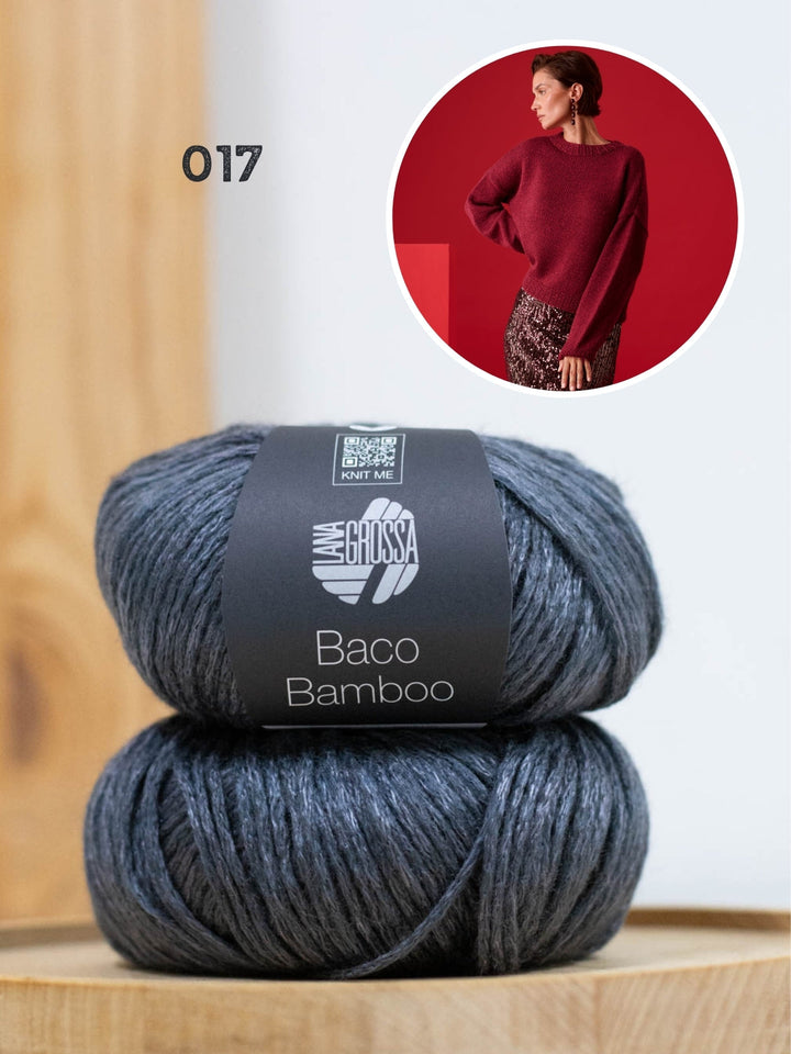 Strickpaket Baco Bamboo Rundhalspullover
