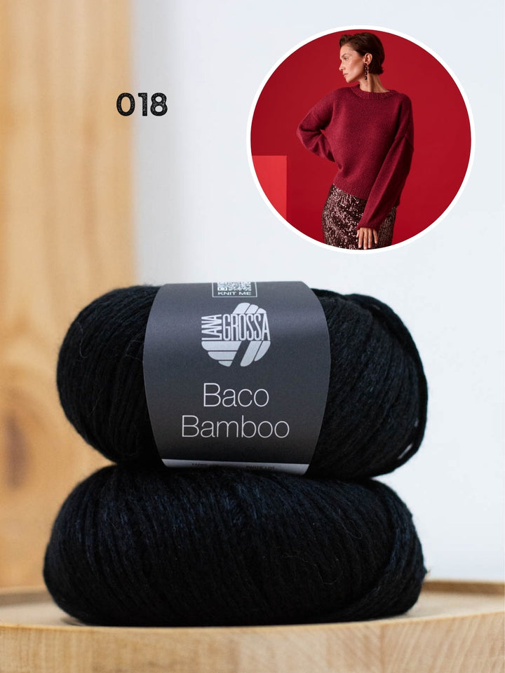 Strickpaket Baco Bamboo Rundhalspullover