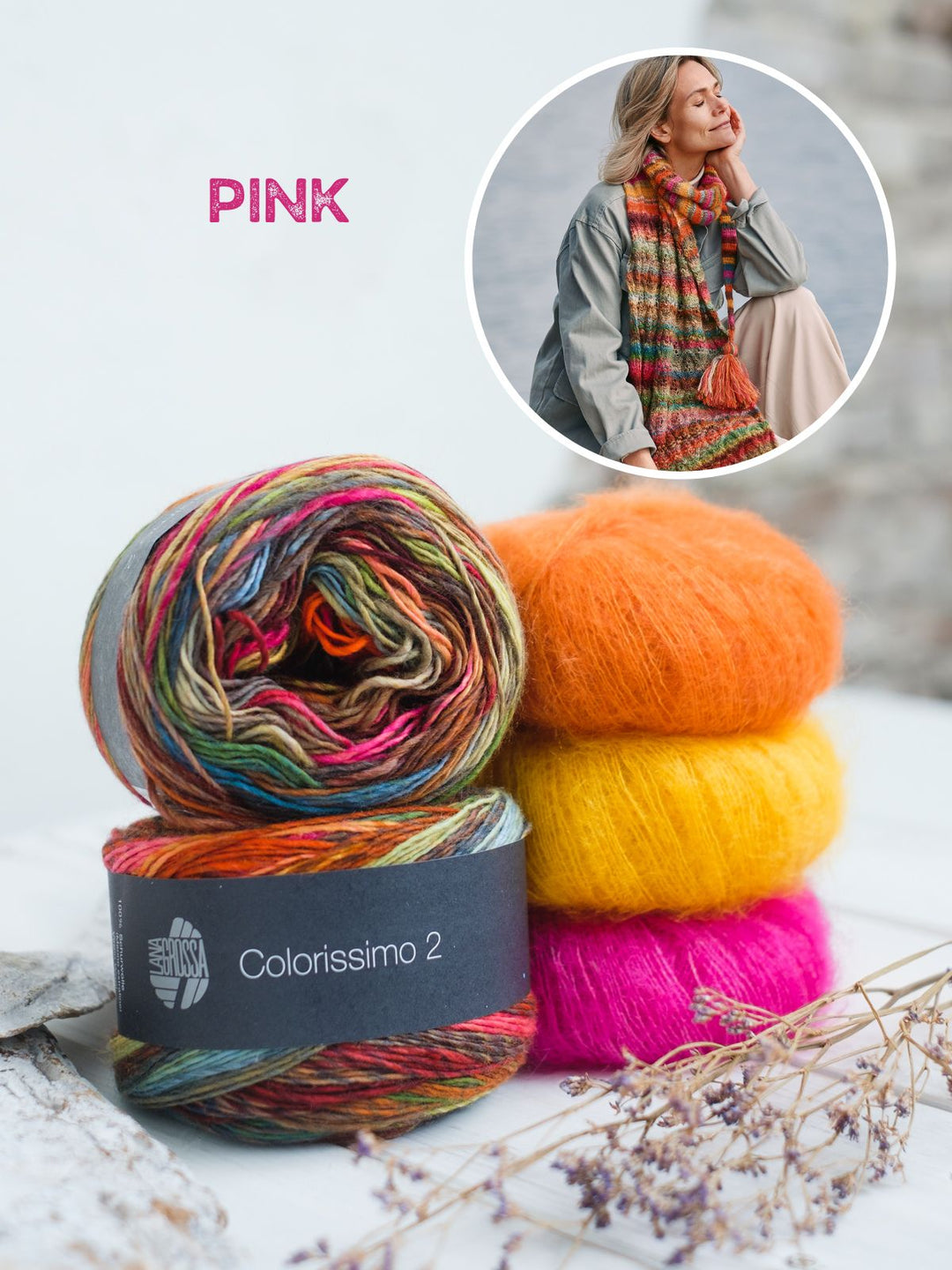Strickpaket Colorissimo & Silkhair Tuch
