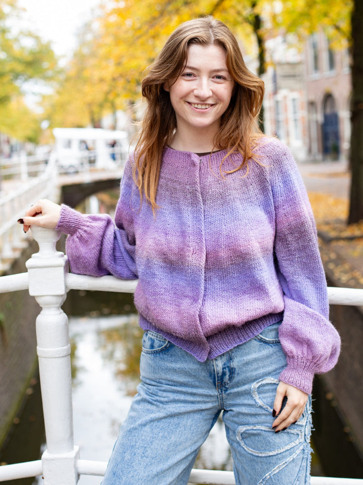 Strickpaket Gomitolo Gala Top-down Jacke