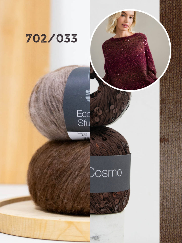 Strickpaket Ecopuno Sfumato Cosmo Pullover