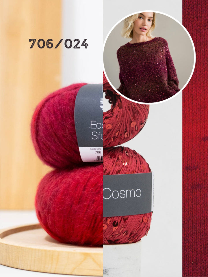 Strickpaket Ecopuno Sfumato Cosmo Pullover