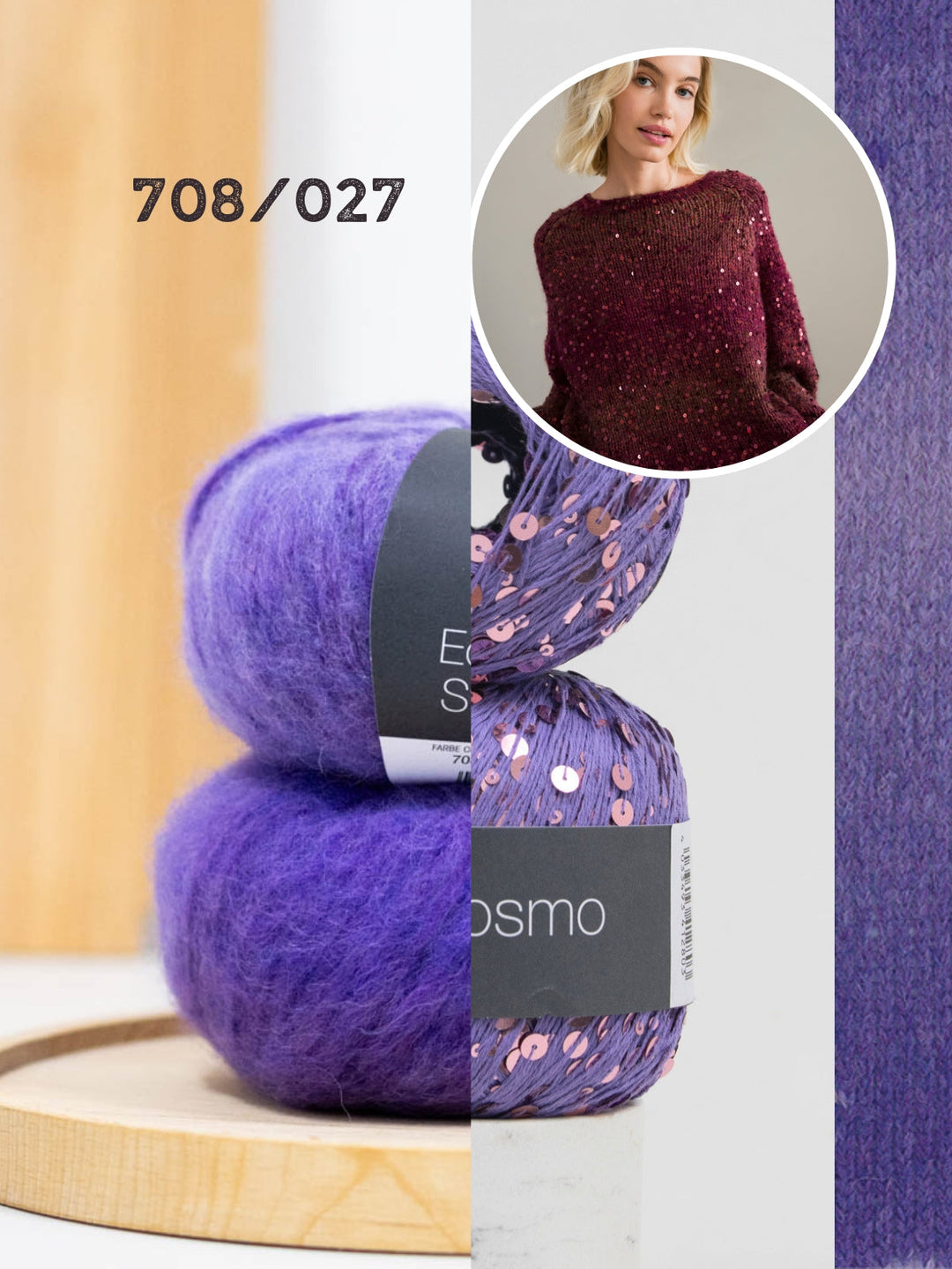 Strickpaket Ecopuno Sfumato Cosmo Pullover