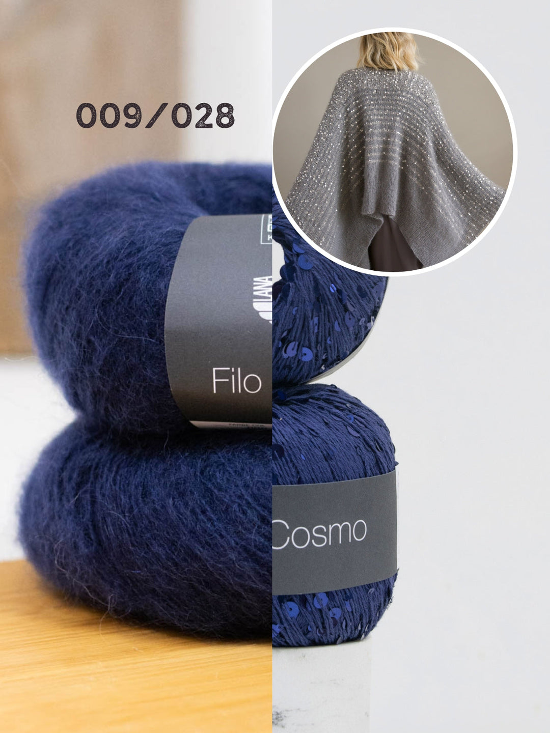Strickpaket Filo Di Gio Cosmo Poncho