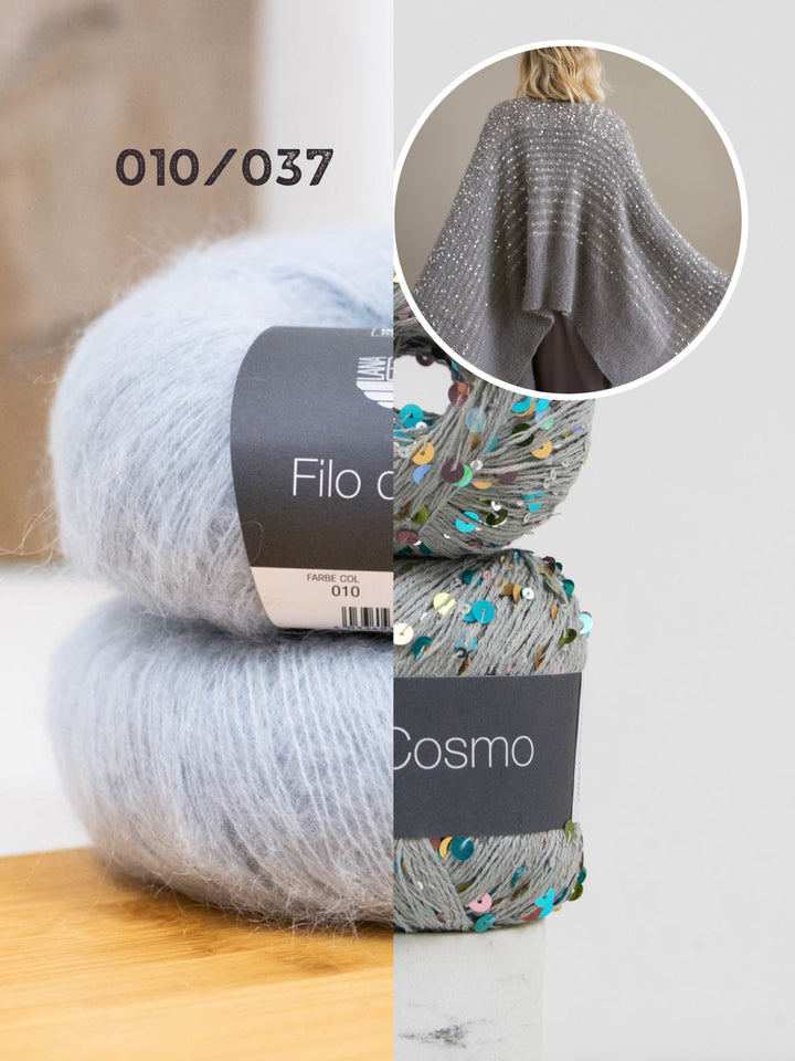 Strickpaket Filo Di Gio Cosmo Poncho