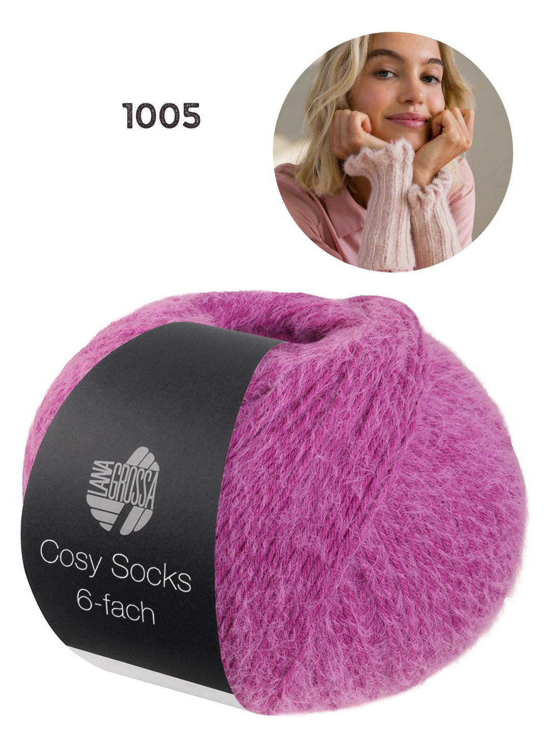 Breipakket Cosy Socks 6-fach polswarmers kleur 1005