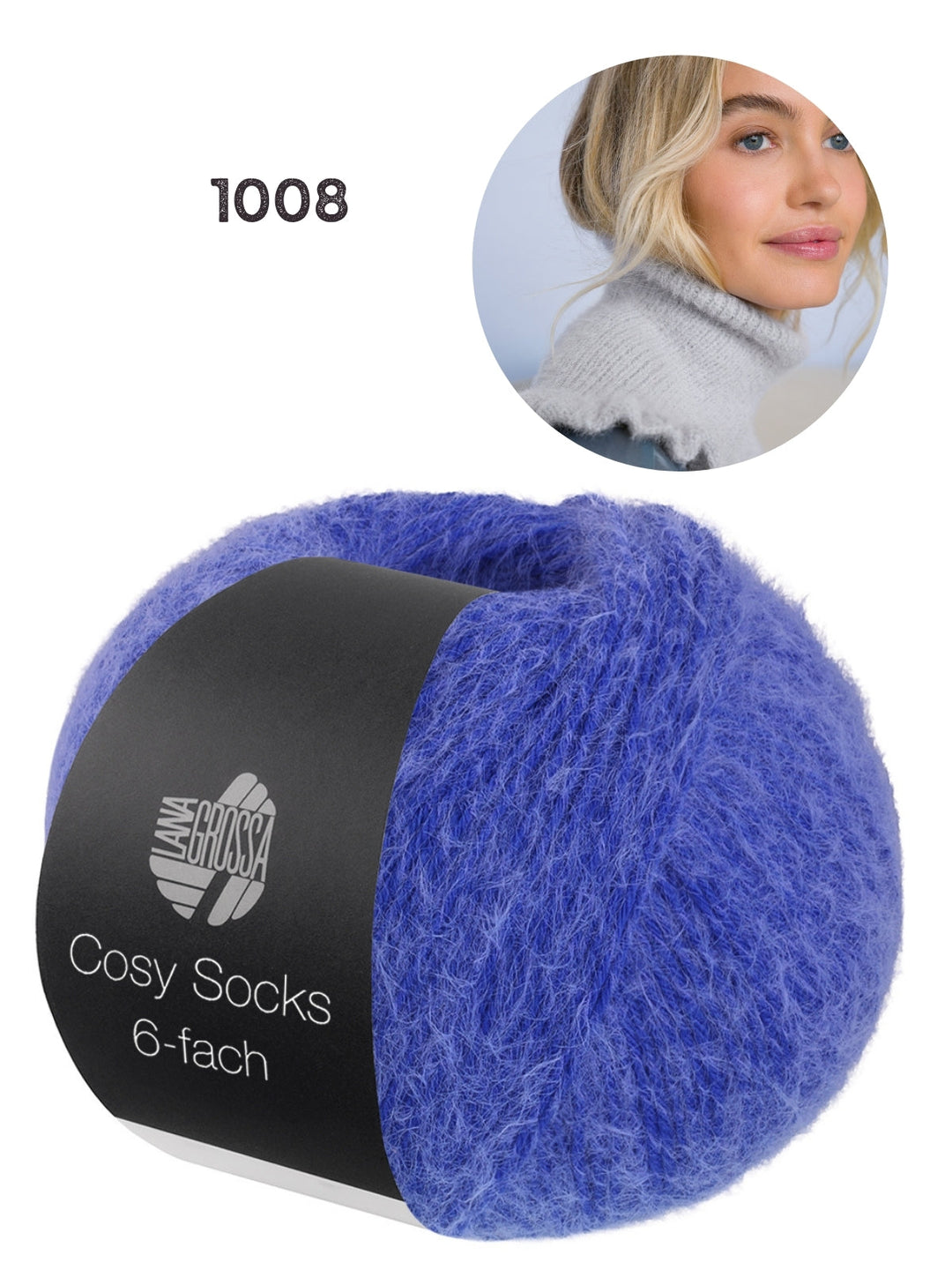 Breipakket Cosy Socks 6-fach col kleur 1008