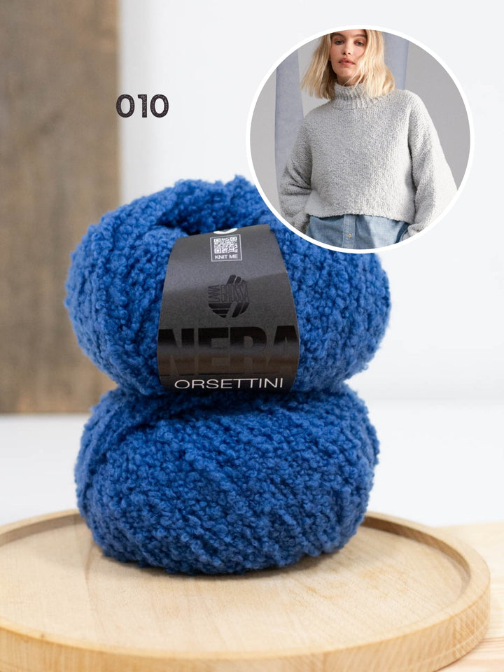 Strickpaket Orsettini Pullover mit Stehkragen