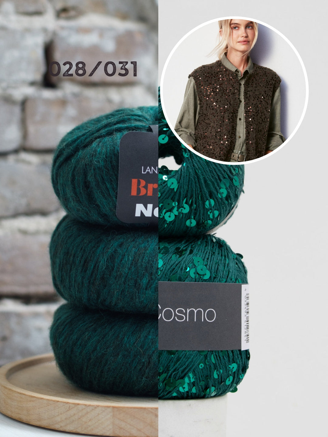 Strickpaket Brigitte No. 2 Cosmo Pullunder