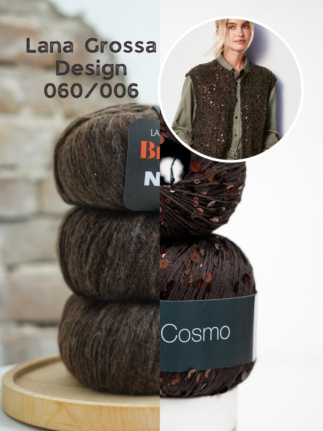 Strickpaket Brigitte No. 2 Cosmo Pullunder