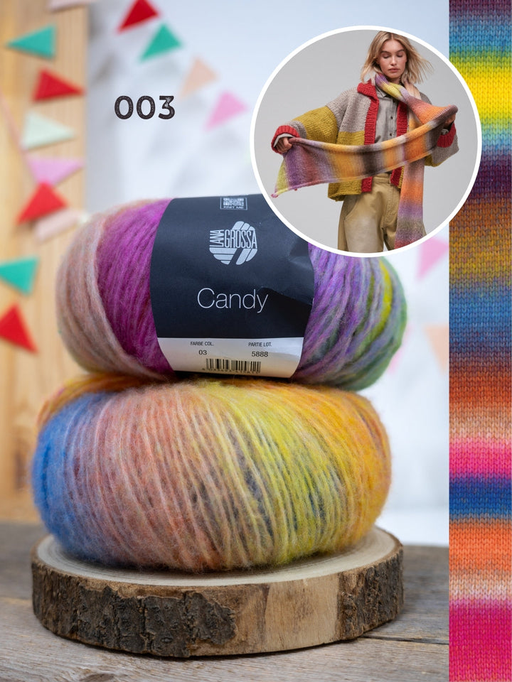 Strickpaket Candy Schal