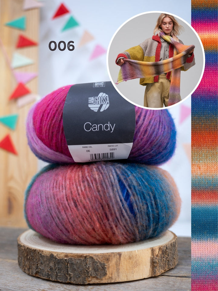 Strickpaket Candy Schal