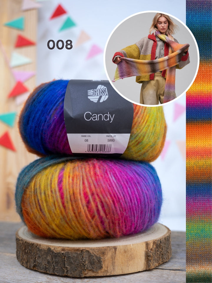 Strickpaket Candy Schal
