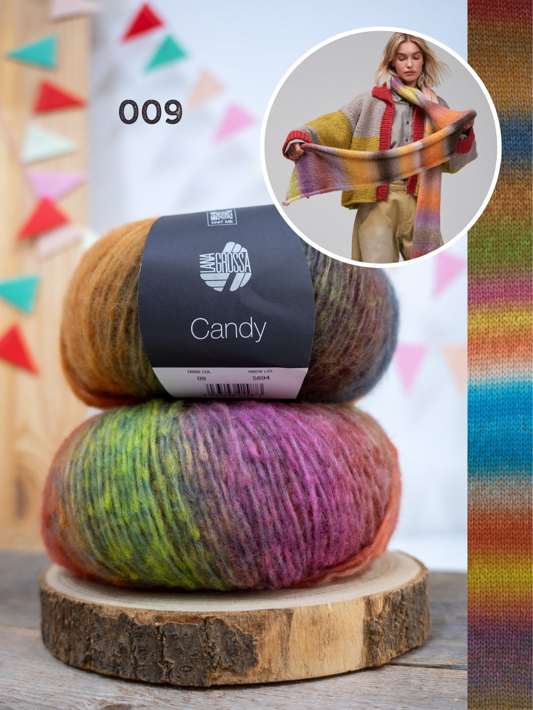 Strickpaket Candy Schal