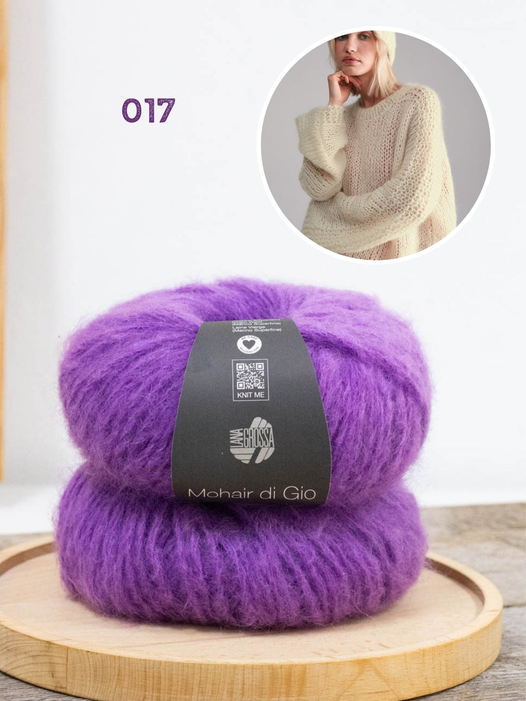 Strickpaket Mohair di Gio Oversize-Pullover