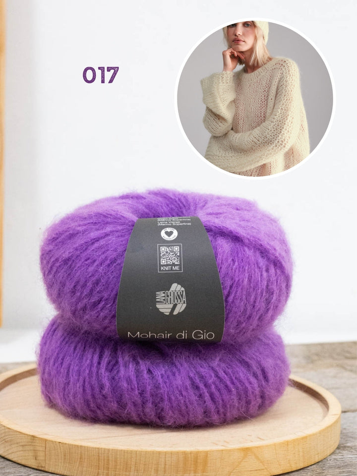 Strickpaket Mohair di Gio Oversize-Pullover