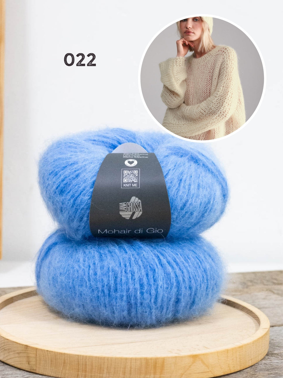 Strickpaket Mohair di Gio Oversize-Pullover