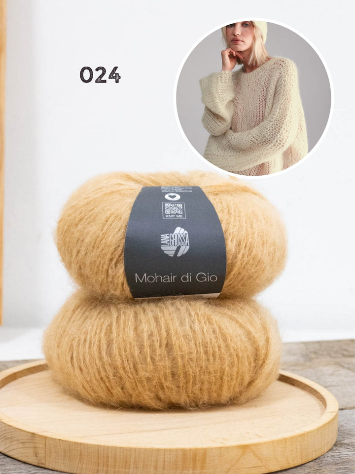 Strickpaket Mohair di Gio Oversize-Pullover