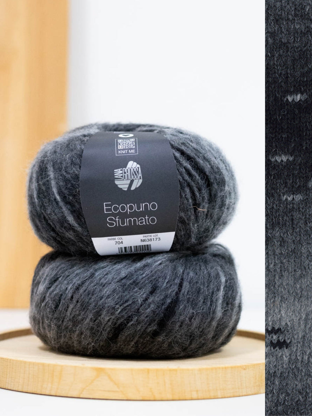 Ecopuno Sfumato 704 Schwarz/Grau