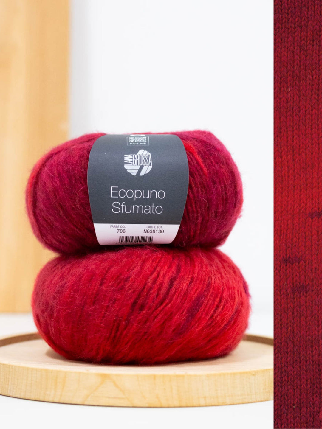 Ecopuno Sfumato 706 Rot/Schwarz