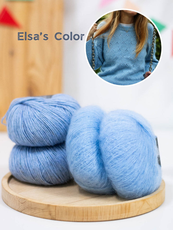 Strickpaket Lillie Sweater - Kolibri by Johanna