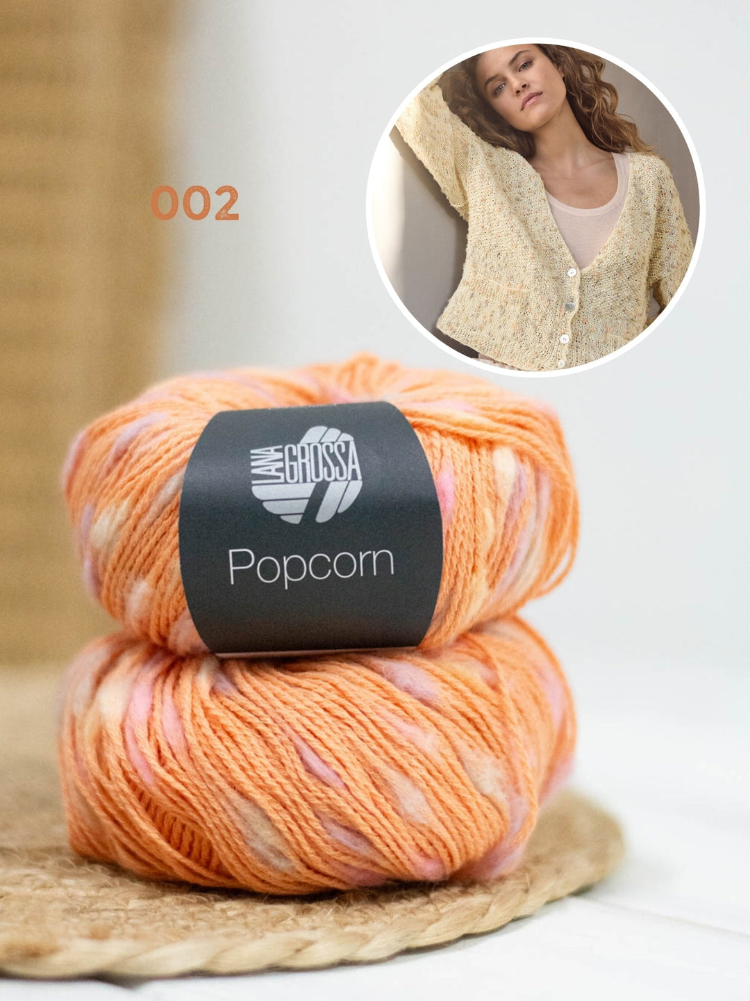 Strickpaket Popcorn Jacke