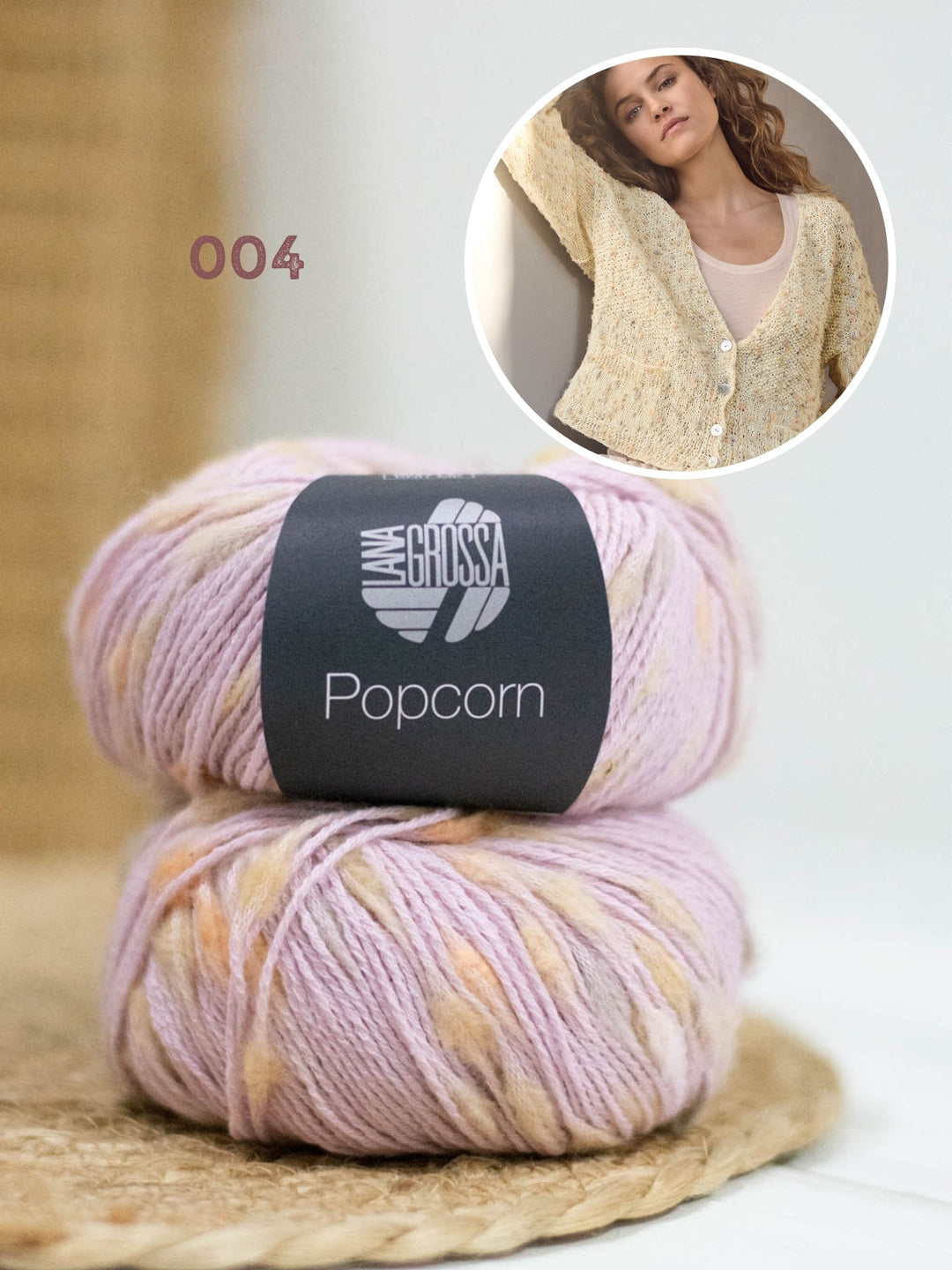 Strickpaket Popcorn Jacke