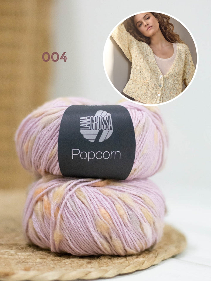 Strickpaket Popcorn Jacke