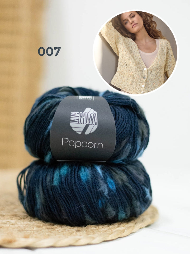 Strickpaket Popcorn Jacke
