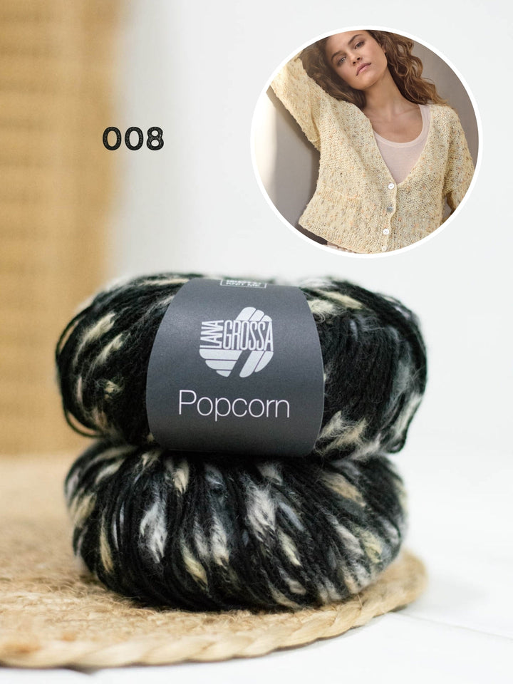Strickpaket Popcorn Jacke