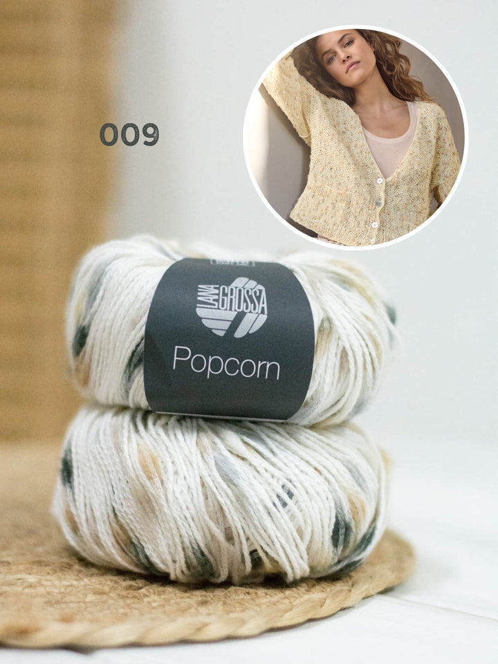 Strickpaket Popcorn Jacke