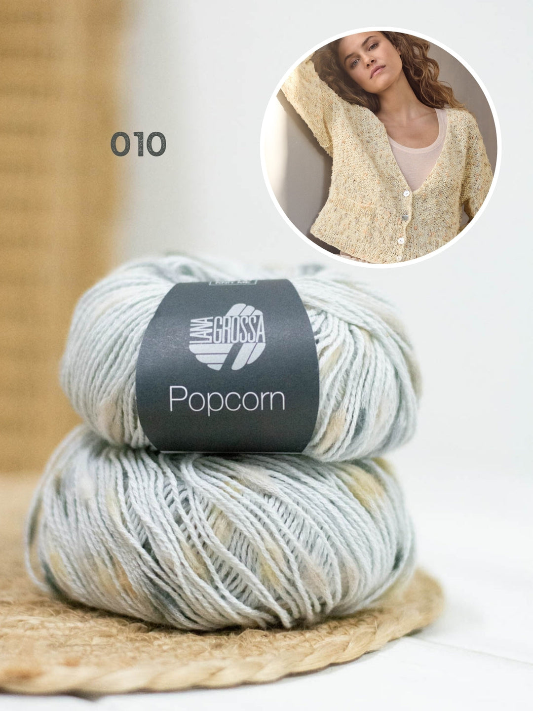 Strickpaket Popcorn Jacke