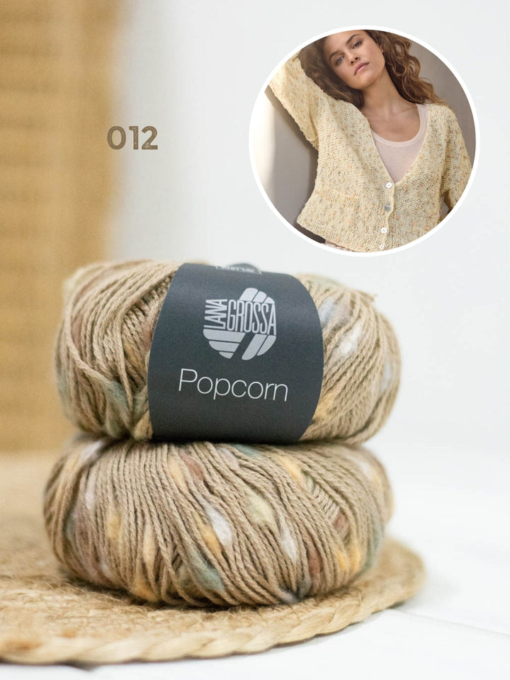 Strickpaket Popcorn Jacke