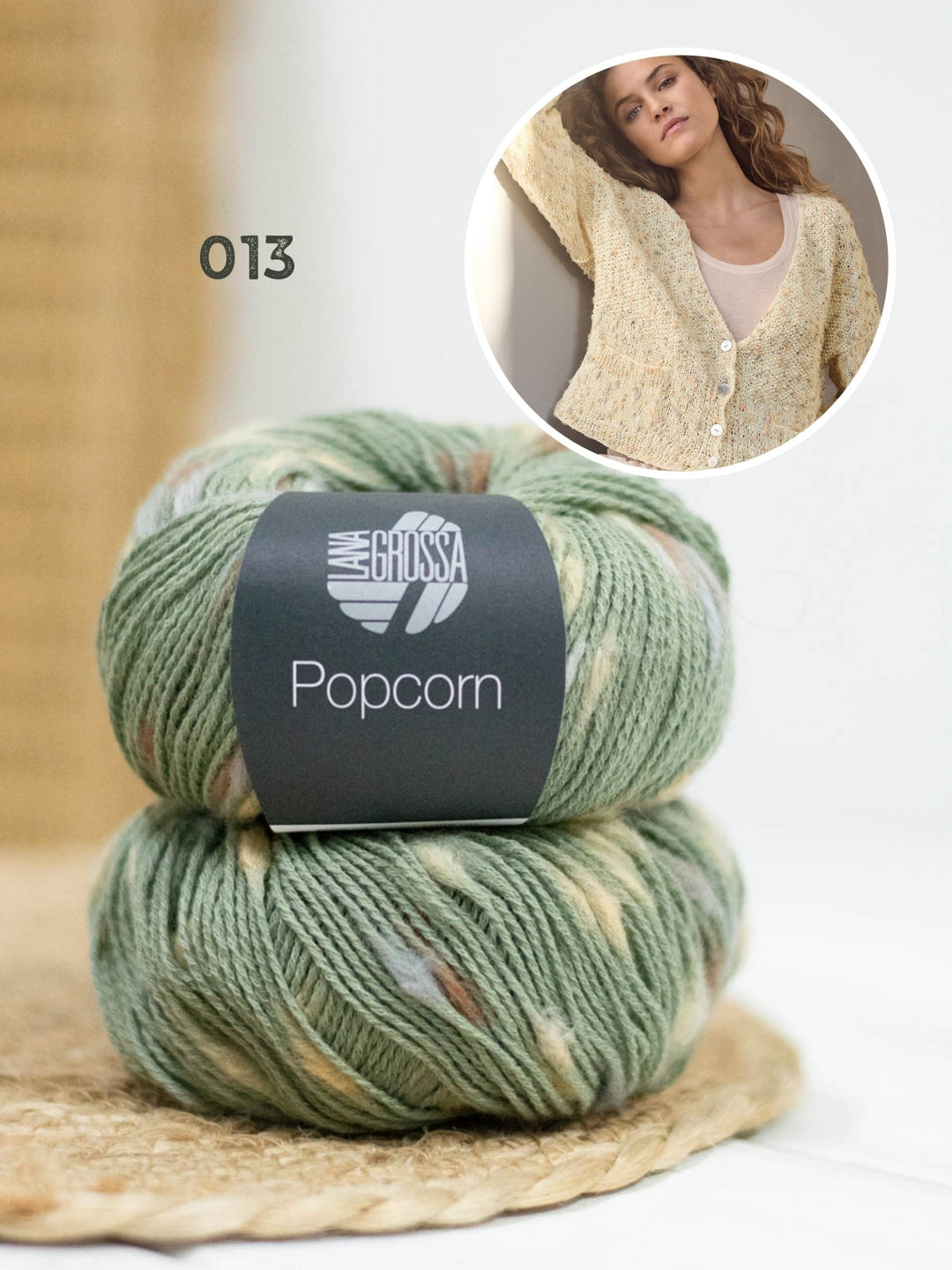 Strickpaket Popcorn Jacke