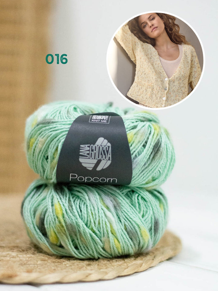 Strickpaket Popcorn Jacke