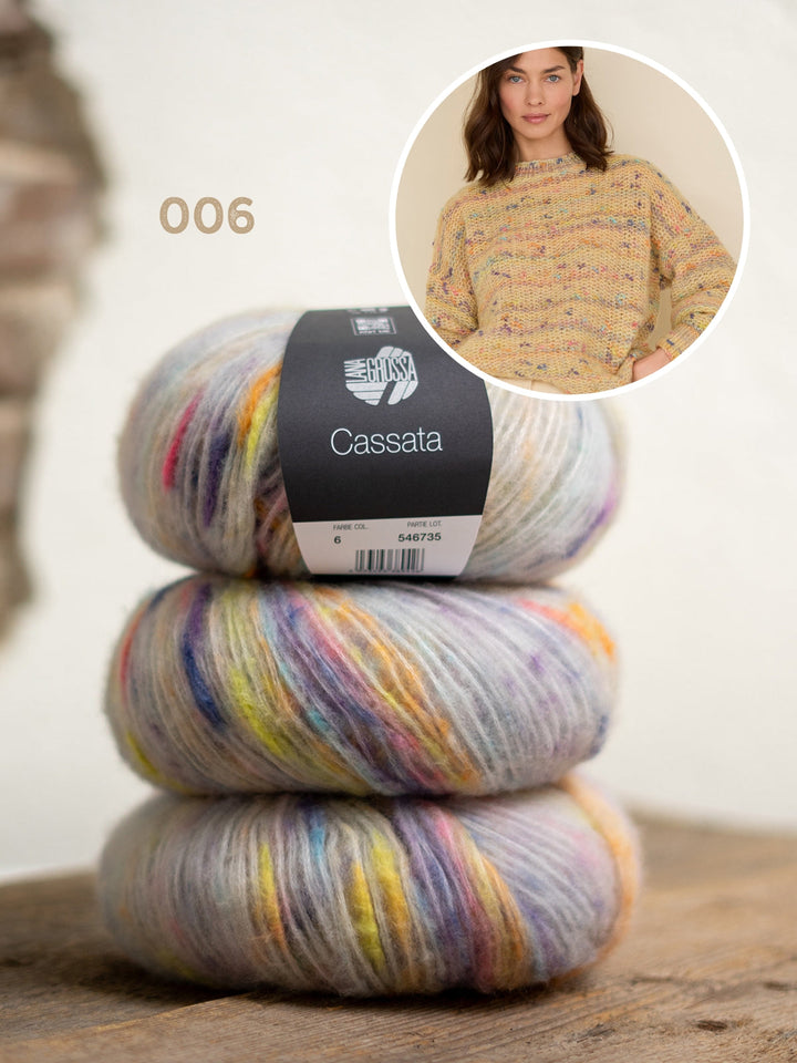 Strickpaket Cassata Strukturpullover