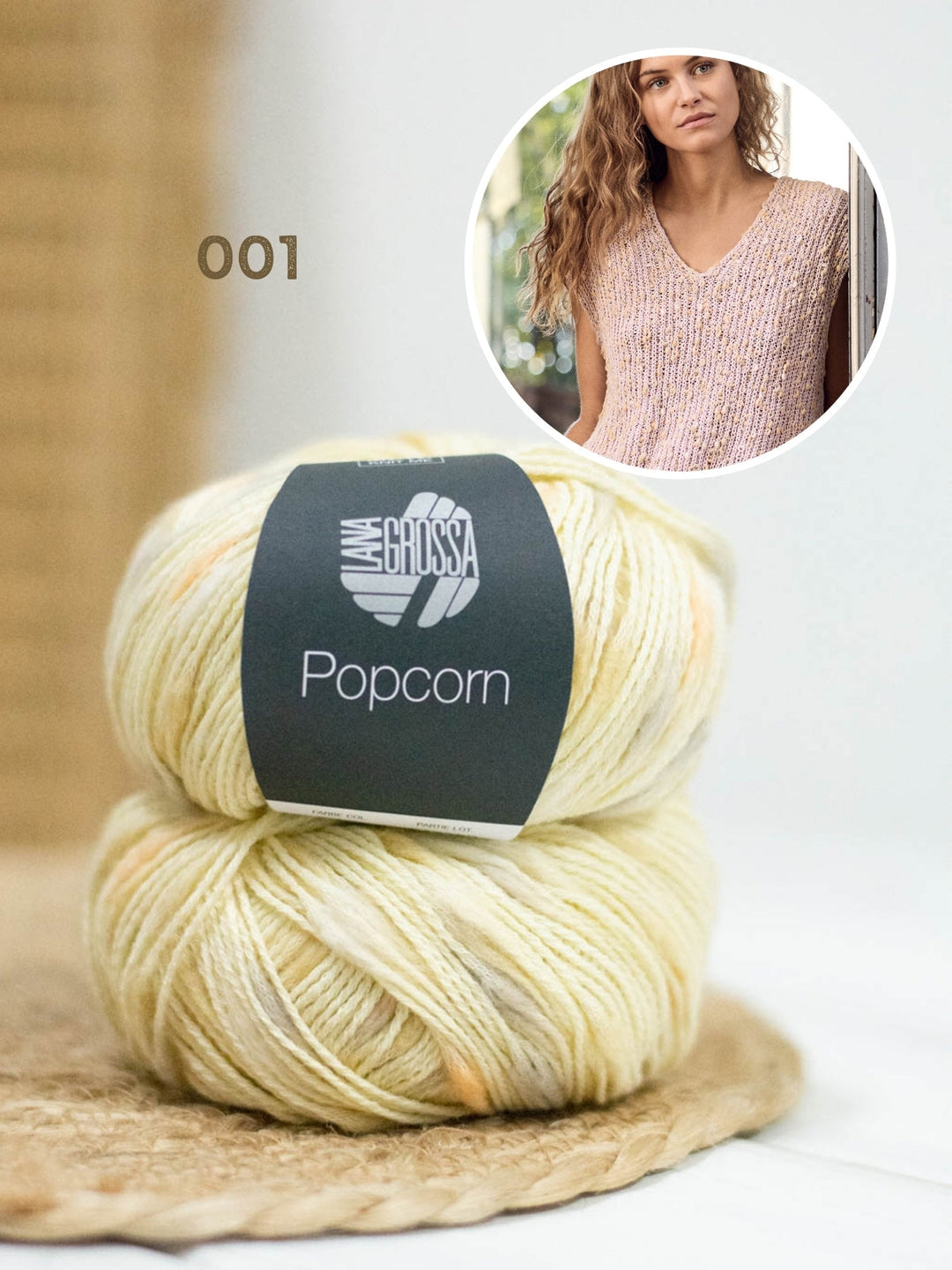 Strickpaket Popcorn Pullunder
